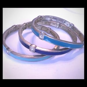 Stretch bangle bracelets